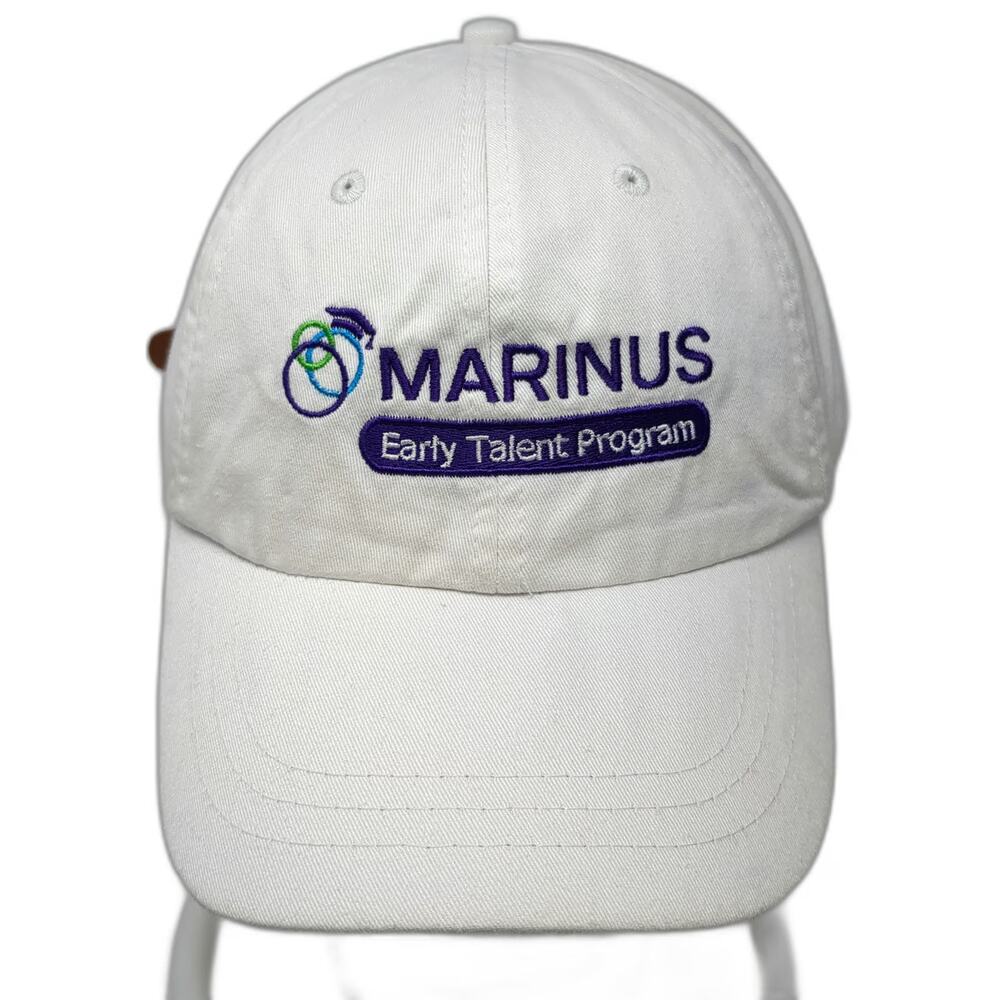 Adams Baseball Cap White One Size Marinus Early Talent Program Strapback Hat